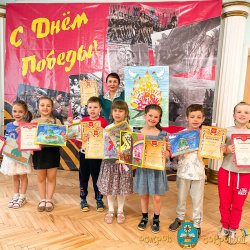 Остров сокровищь детский сад - Конкурс рисунков «Открытка Победы» 